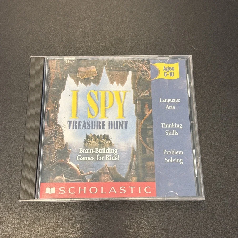 I Spy Treasure Hunt PC CD ROM 2001 Scholastic Complete in Case Ages 6-10